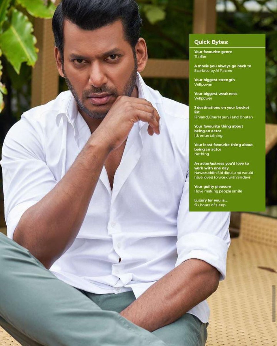 V29Suba's tweet photo. #QuickBytes - About me as it is #peaklife_magazine
#MondayMotivation #ActorLife #Strength #Passion #Pleasure
@VishalKOfficial
#incredible
#vishalkofficial
#puratchithalapathy
#vff
#goldenstar
#AsiaStar
#asianstar
#kollywoodcinema
#Blockbuster
#megablockbuster
#IndianCinema https://t.co/PNZ8EYQsim