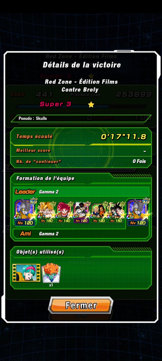 SkullsYt2's tweet photo. Red zone broly is easy with gamma 2 https://t.co/OdHVclyfuu