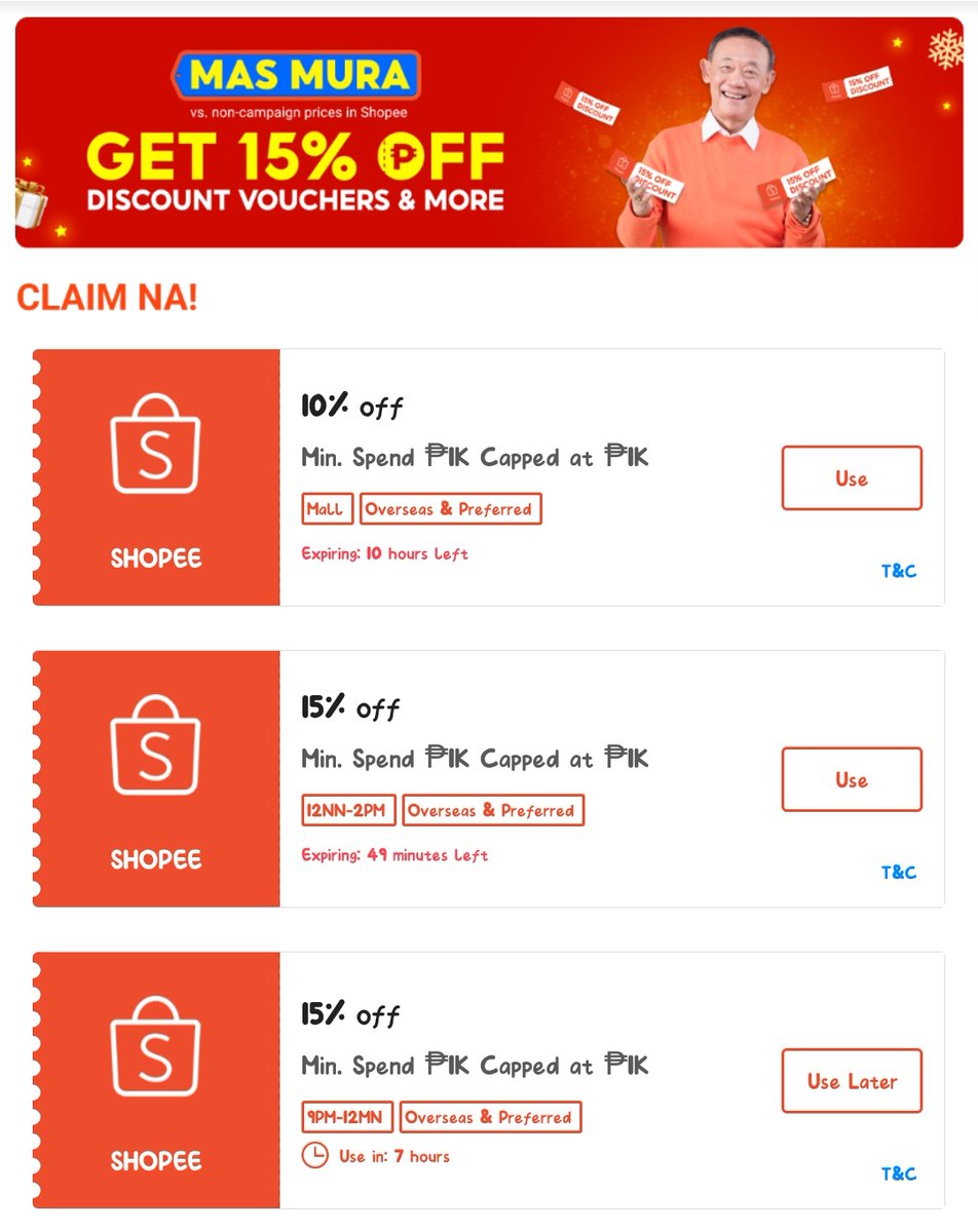 ShoppingDayPH's tweet photo. Shopee PayDay 15% OFF Vouchers &amp; Free Shipping Discount! 🤩 

Claim &amp; Shop Na!!
https://t.co/Toq4KuvEeP

Claim lang ng claim shopee fam! 🤩🛒 https://t.co/0eTGsXB8Ai