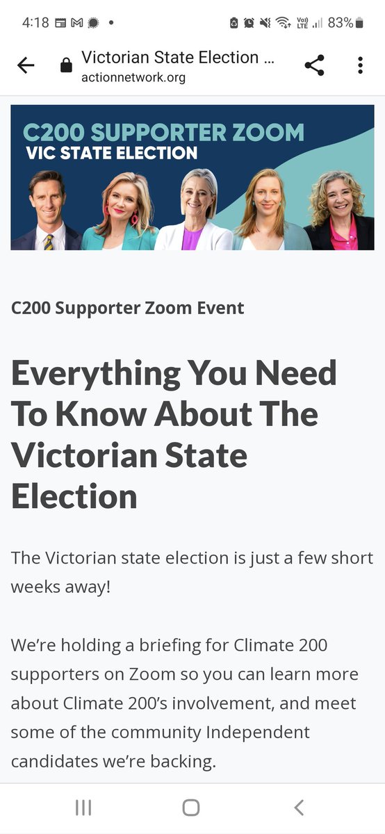 Another fan info session coming up from @climate200 for VIC election.
@VoicesForAU
@VoicesBradfield
@CommunityIndeps
https://t.co/xKS8O32gle https://t.co/DyKEGHs0ca
