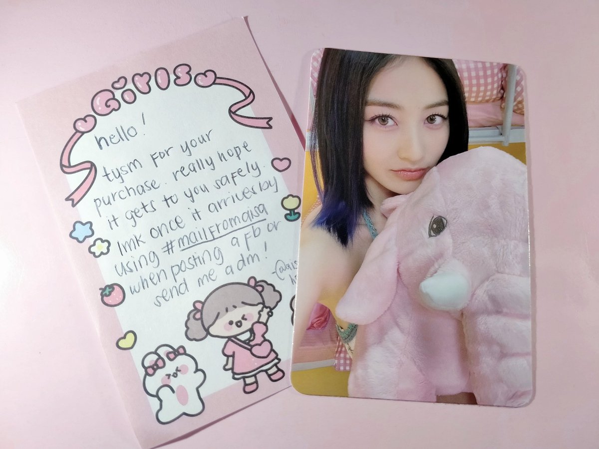 pinkceipt's tweet photo. β
ΦΆΦΈ β ΰ£ͺ. #rosamails π
sparks poca of jihyo came home today π thank you, @swithsale
for the smooth transaction and letting me adopt this pretty poca !
Λ ΰ£ͺ . π¦’ ΰΏ β #mailfromaisa π
β https://t.co/Wxzip8NFuS