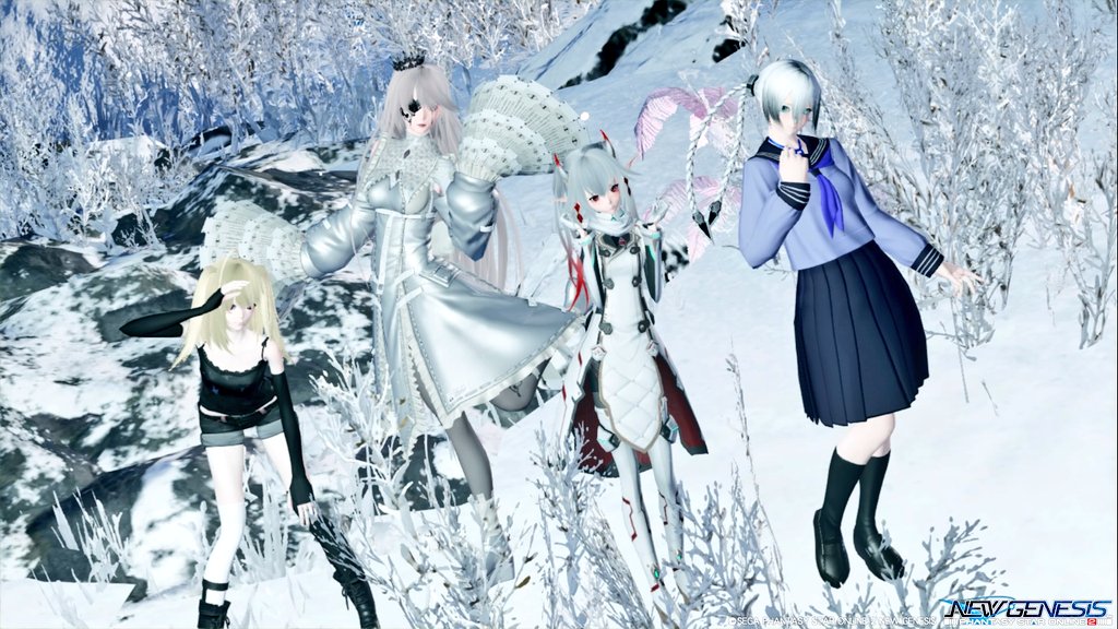 karasuma_jun's tweet image. #PSO2NGS_SS  #PSO2
ちゃんとしたハロウィン企画は今回無しだったけど、みんなで女装してみた。しげさんだけハロウィンしてる🎃