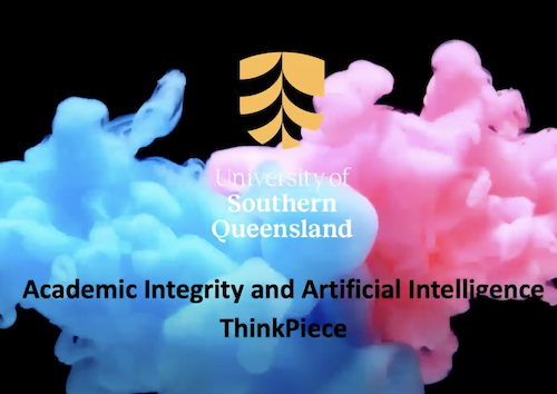 julielindsay's tweet photo. Watch our latest ThinkPiece 'Artificial intelligence and Academic Integrity' https://t.co/XwtAUZklGA thanks to @drjasminethomas & Rian Roux #TechDemCoP #highereducation #academicintegrity @unisqaus #ArtificialIntelligence https://t.co/1tVhm4aAsw