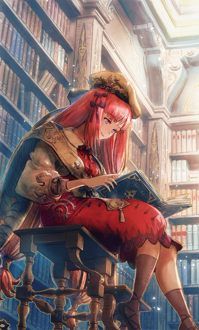 『ファイナルファンタジー ブレイブエクスヴィアス 幻影戦争』より、リューエル#今月描いた絵を晒そう 