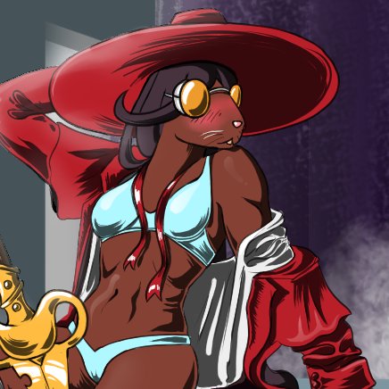 fiend_berry's tweet photo. Moro understands that to not be recognized as the #Ratguild 's heavy lancer she needs to not wear her armor in these dificult times. https://t.co/zaRPIjZubr