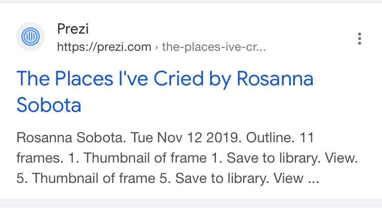 googled myself to make sure nothing weird came up thankfully we're all clear