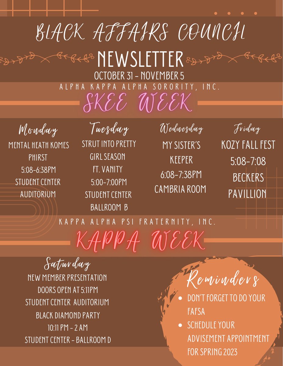 News Time 🗞 Hope to see you all week long! #blacksiuc #siuc