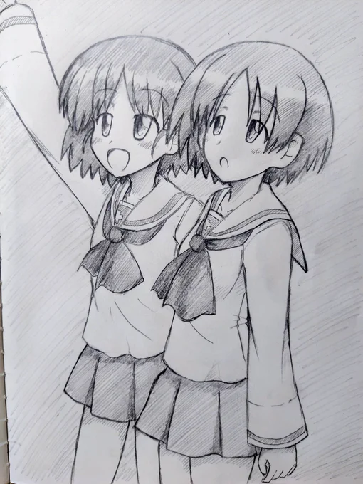 後は落書き絵など。今月は割と描いたほうかなw#今月描いた絵を晒そう 