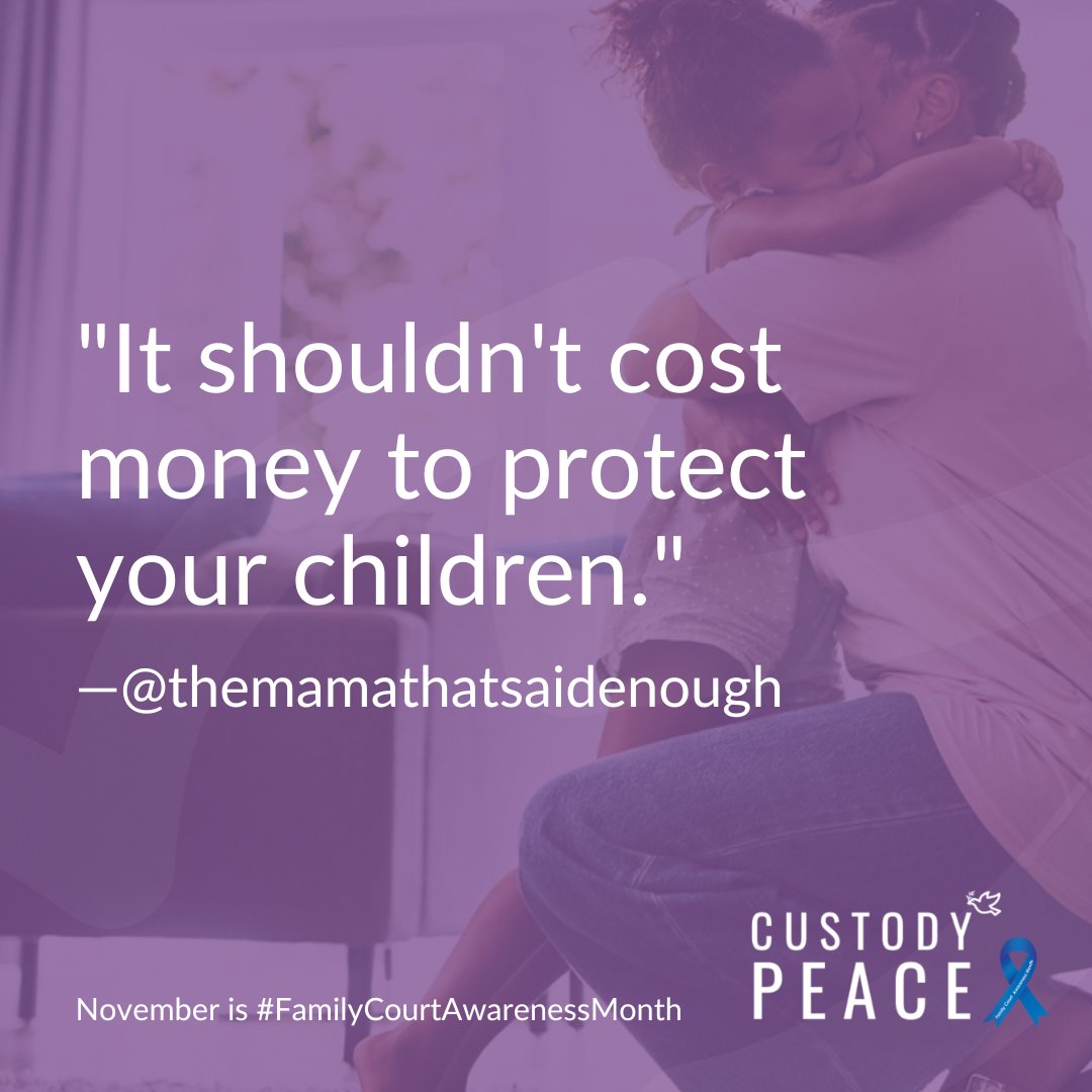 November is #FamilyCourtAwarenessMonth.