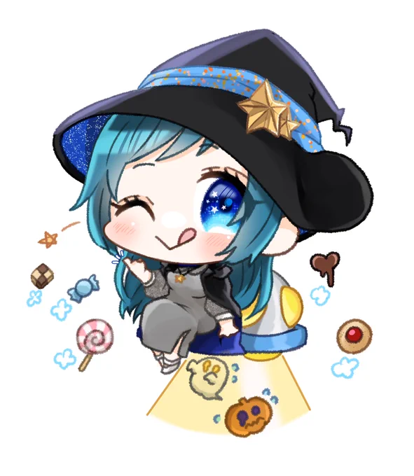 #RTしたVtuberさんを描く ハロウィン何も出来てないので!もし良かったら!限定1人、ルーレットで決めます!リプ欄に立ち絵をお願いします!!※SDイラストです 動画等使用OK受付は今日22:00まで〜!!!!! 