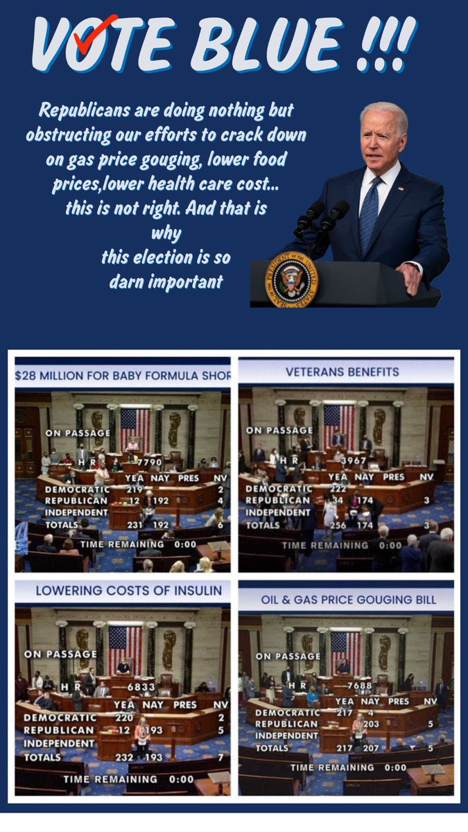 trudygonzales's tweet photo. I see the ads too on inflation cost of gas &amp; groceries 
WHAT exactly is the Republican solution?
Vote for them it magically disappears?
Republicans have NO PLAN
#VoteBlue Democrats got our economy going, JOBS, lower healthcare costs
Dems vote for lower costs
Republicans vote NO https://t.co/5sSnsJLBYL