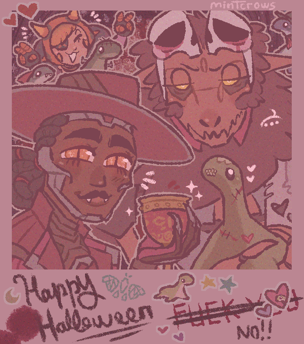 happy (almost) halloween.drink a lot of eggnog or whatever [#apexlegends #apexlegendsfanart] 