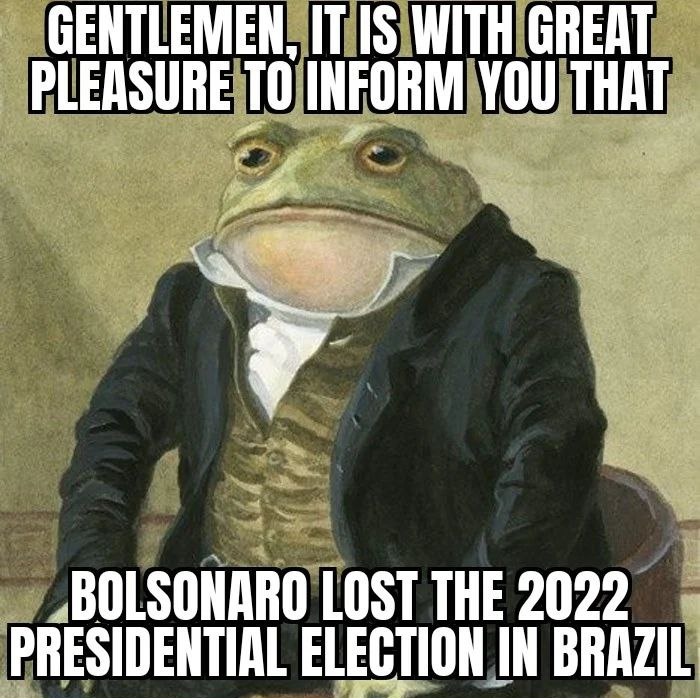 To all my foreign friends it's finally over, sorry for all the Brazil election spam LOL