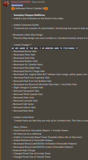 Rblx_Kritical's tweet photo. Hello! Recently Anxiety Towers has updated, here's what changed!

Brand new feature: Costumes
New Map!!
Major Changes to Halos/Hats

AND MUCH MORE!

PLAY NOW:
https://t.co/TtLHXaUIbC

#Roblox #Robloxupdate #RobloxDev #RobloxDevs https://t.co/pa3xffxHgp