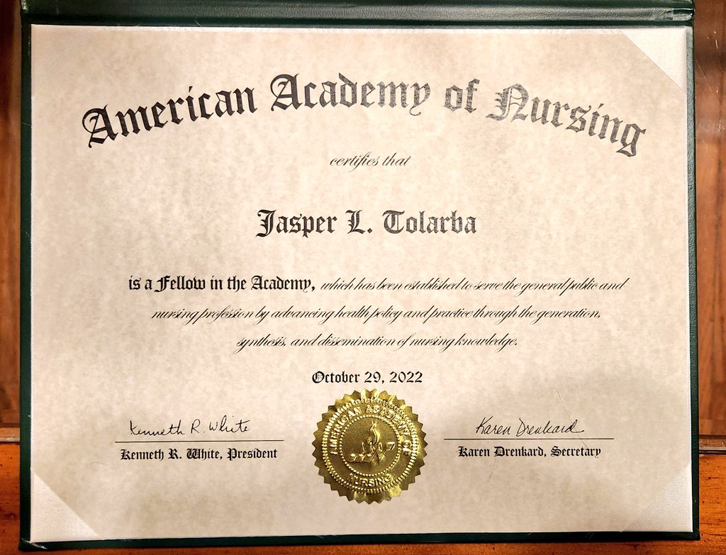 To be inducted as #FAAN is a great honor. Luckily, I stand on the shoulder of giants!