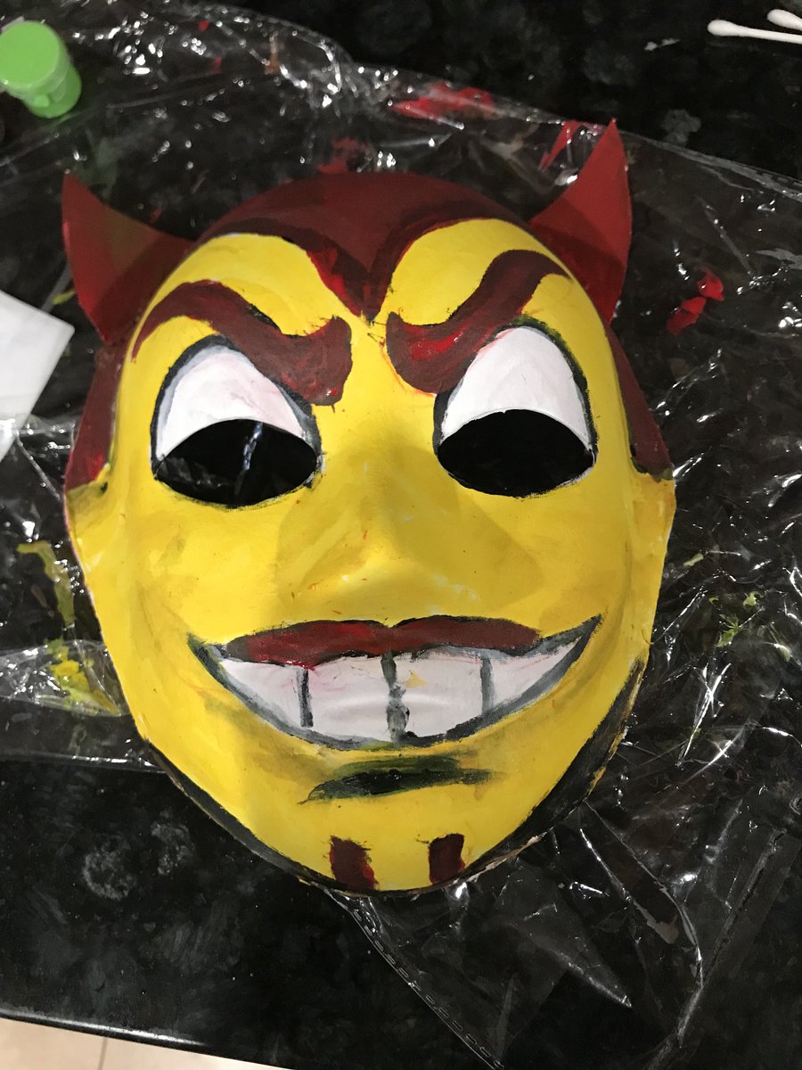 ProfAbigailYork's tweet photo. Youngest wants to be sparky for Halloween. Pretty happy w how this mask is shaping up! https://t.co/VXE2Cv72Wh