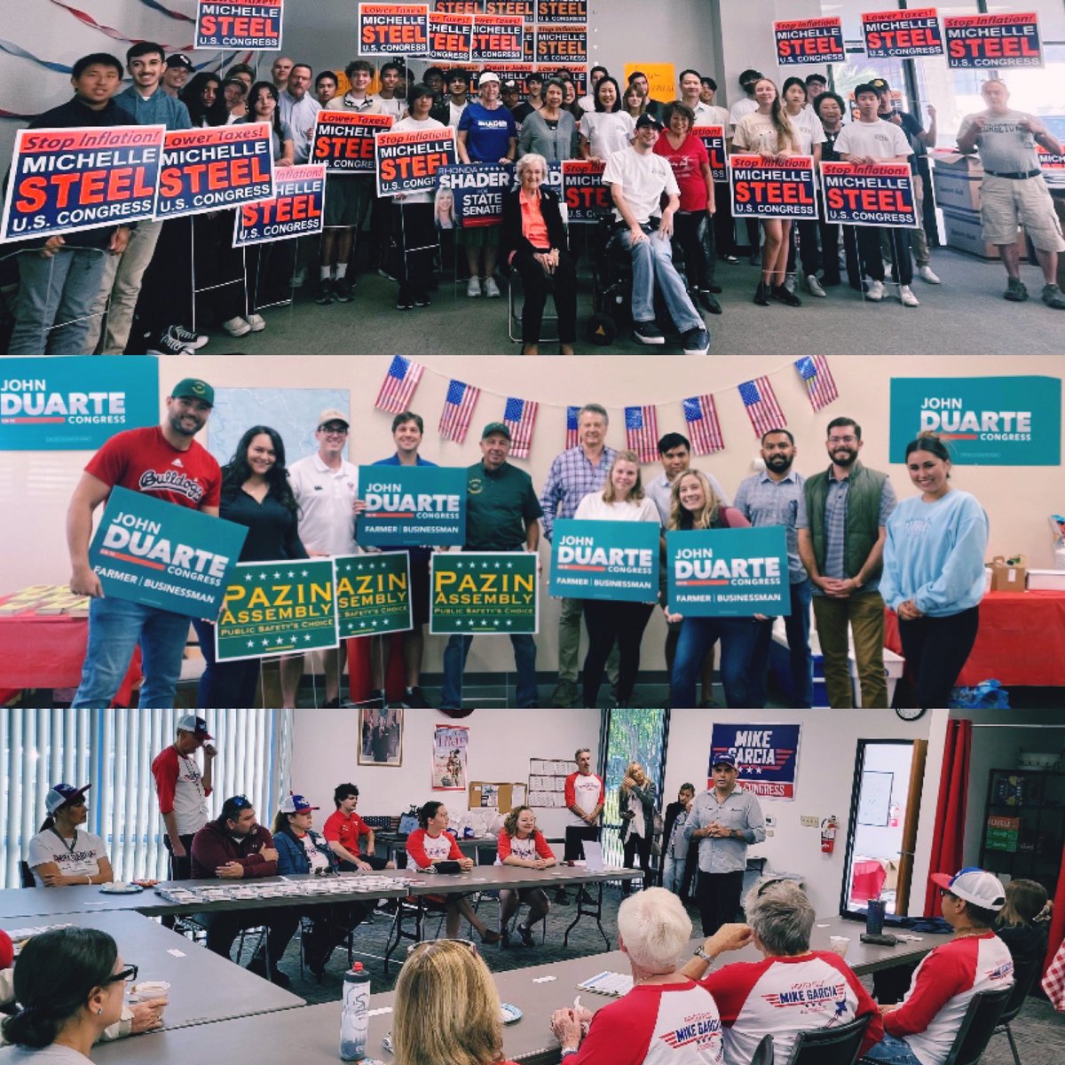 polisci_bryan's tweet photo. With less than 10 days until E-Day,#CAVictory GOTV for Republican candidates all across the Golden State. TY to our incredible volunteers who helped #CAVictory reach over 9 Million Voter Contacts! Help make History & Sign ⬆️ for the LAST GOTV of 2022 @ https://t.co/ceZU04OopN https://t.co/Xzma4AhCWO