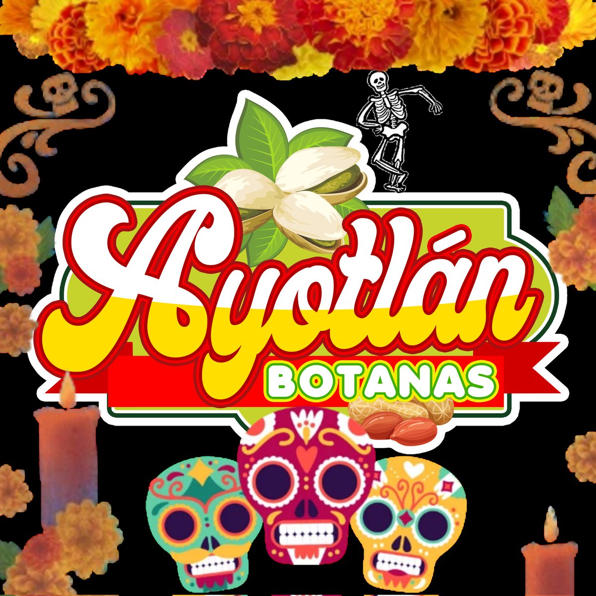 BotanasAyotlan's tweet photo. 💀🏵️💀
#DiaDeMuertos 
#botanas
#Ayotlan https://t.co/z1QGNOi5w7