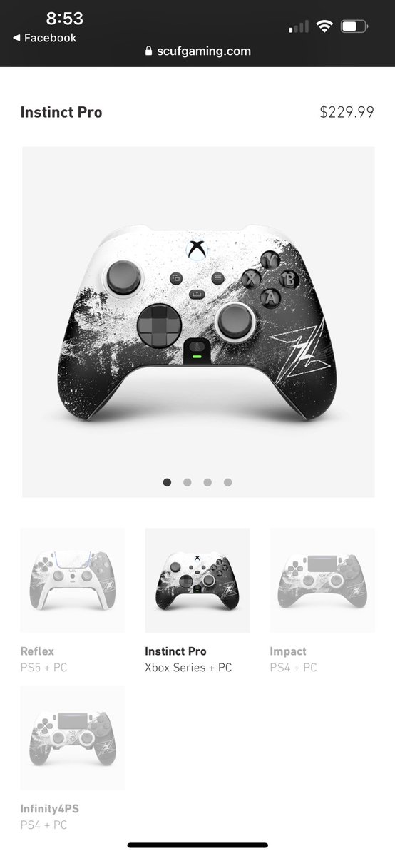 JayR95_Official's tweet photo. @ZLaner @ScufGaming My guy has this model and it feels amazing. Better then the elite series 2 night and day. https://t.co/wcuf2zZFUt