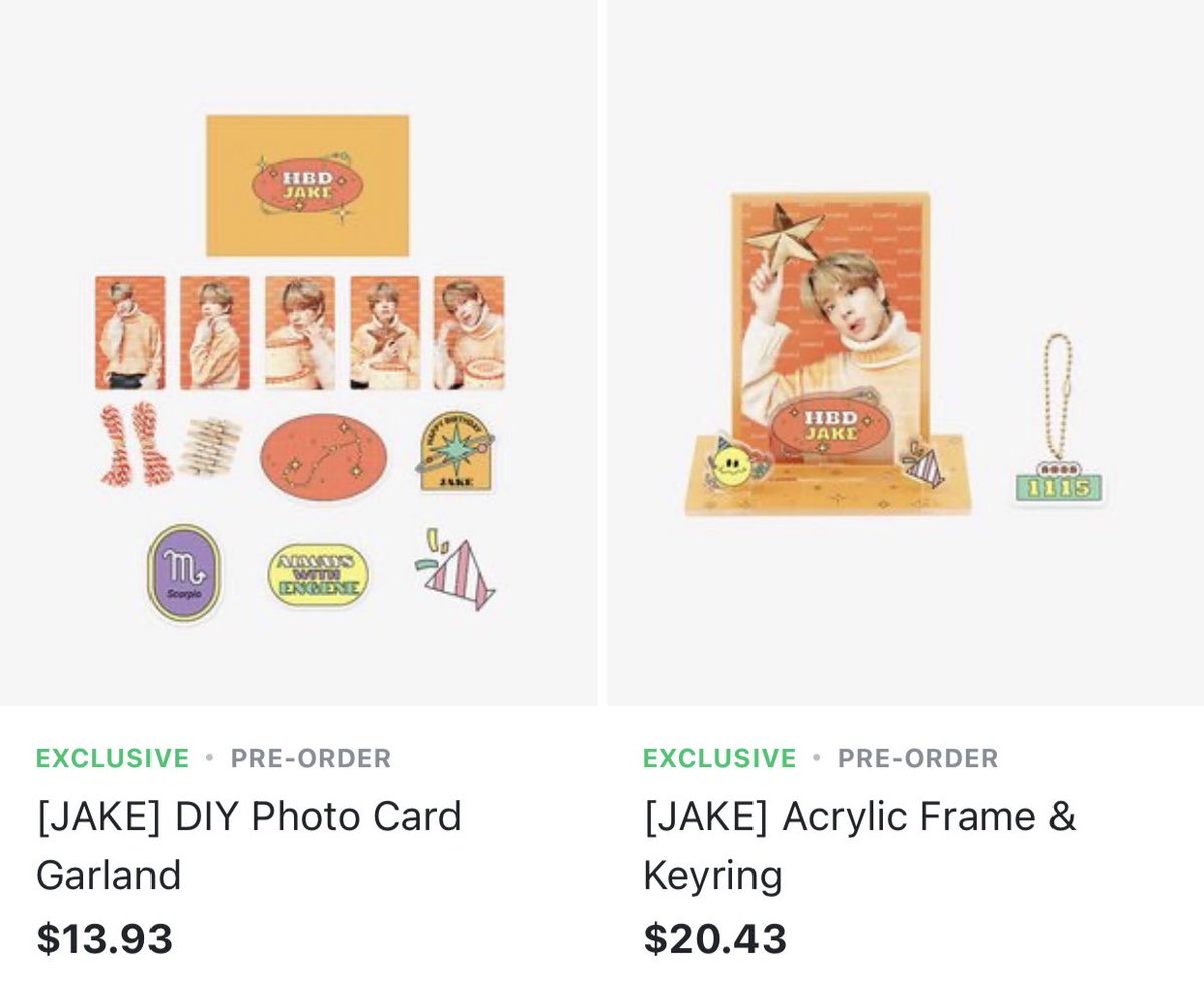 enhypenweverse's tweet photo. [INFO] 221031

JAKE’s BIRTHDAY OFFICIAL MERCHANDISE are now available for pre-order on Weverse Shop!

@ENHYPEN_members @ENHYPEN #ENHYPEN #엔하이픈 https://t.co/i2IMHKplXa