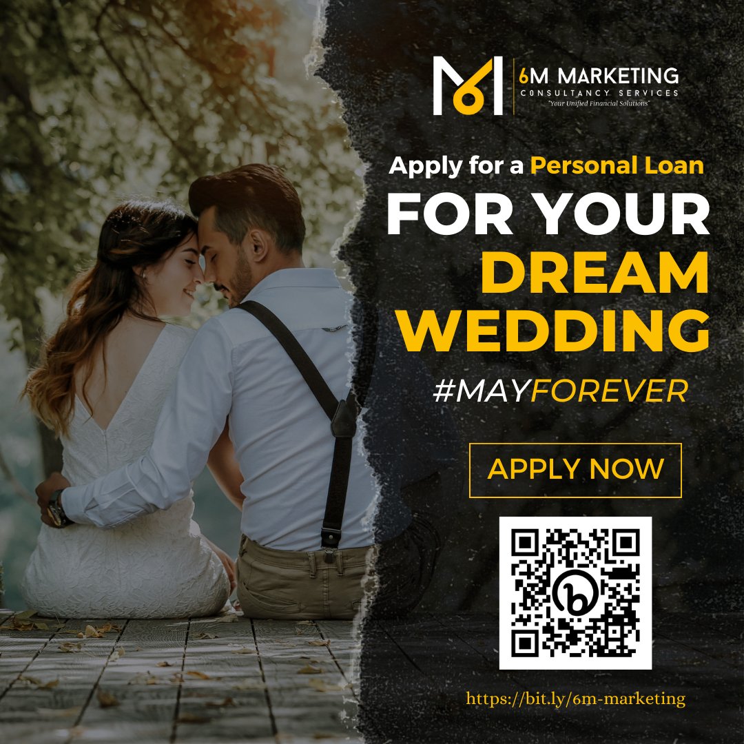 6mMarketing's tweet photo. Make your Dream Wedding come true!
Apply for a Personal Loan and
get approved for using only 3 months of your latest payslips!
To apply, click on the link
https://t.co/6fKx1RHvf8 
#6mmarketing #dreamwedding #banksloans #HassleFree https://t.co/IF0qnwcHst