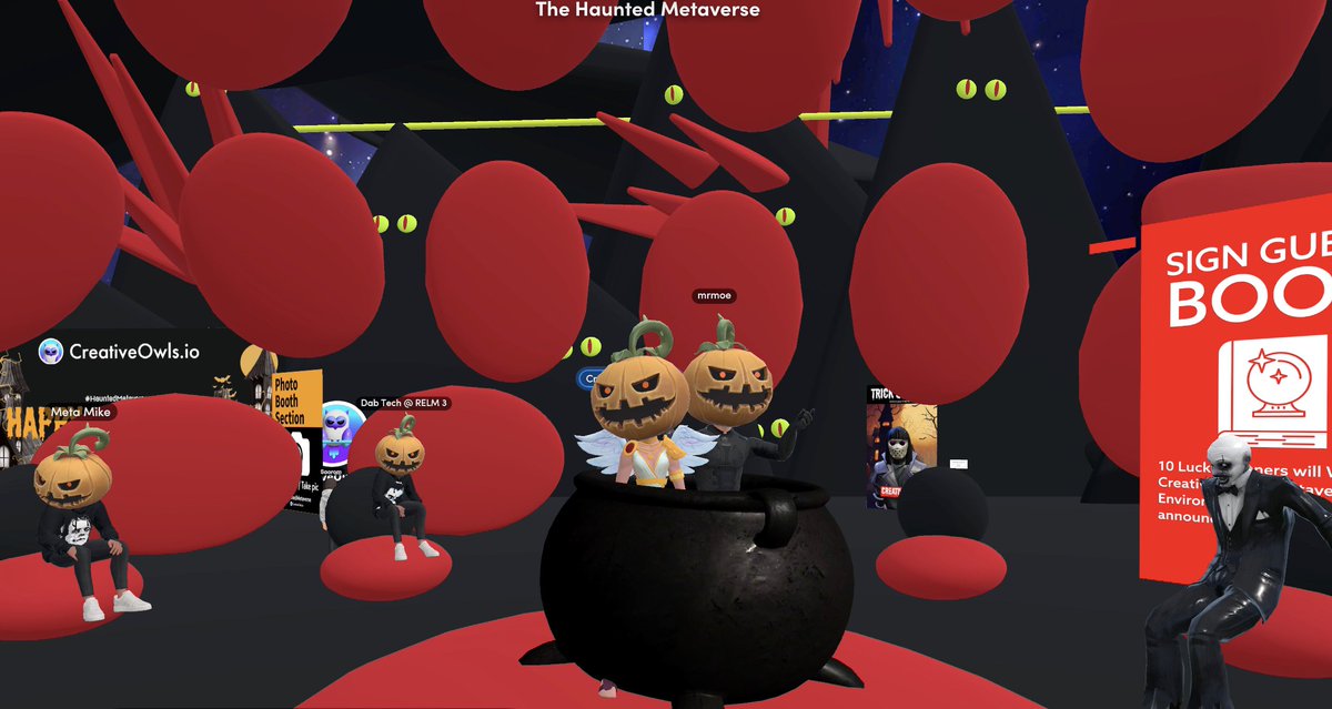 iraxlab's tweet photo. This #HauntedMetaverse by @MyCreativeOwls would not be the same without all the Pumpkin Heads I love so much. Why can't we have this all the time?
πΆοΈWait...We do have it all the timeπΆοΈ
@Spatial_io is awesome.
@metx_mike @grebflow @Ms_Gekko @themattyverse @ItsMrMoe @Vans_Cmkro https://t.co/ytip1qKF59