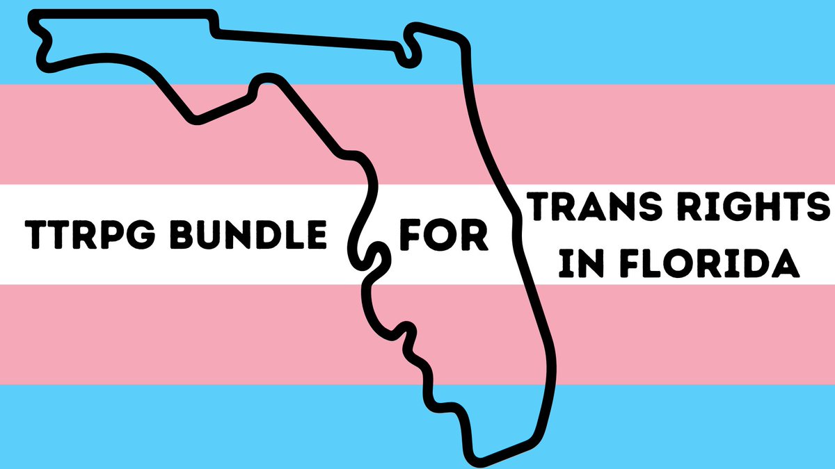 TTRPGs for Trans Rights in Florida Game Jam is now open for submissions on <a href="/itchio/">itch.io</a>! All games welcome- old &amp; new, finished &amp; in progress, paid &amp; free! Submissions close on Friday, Nov 11 @ 11:59pm PST.
DM or email rue@ilananight.space with questions!
itch.io/jam/ttrpgs-for…