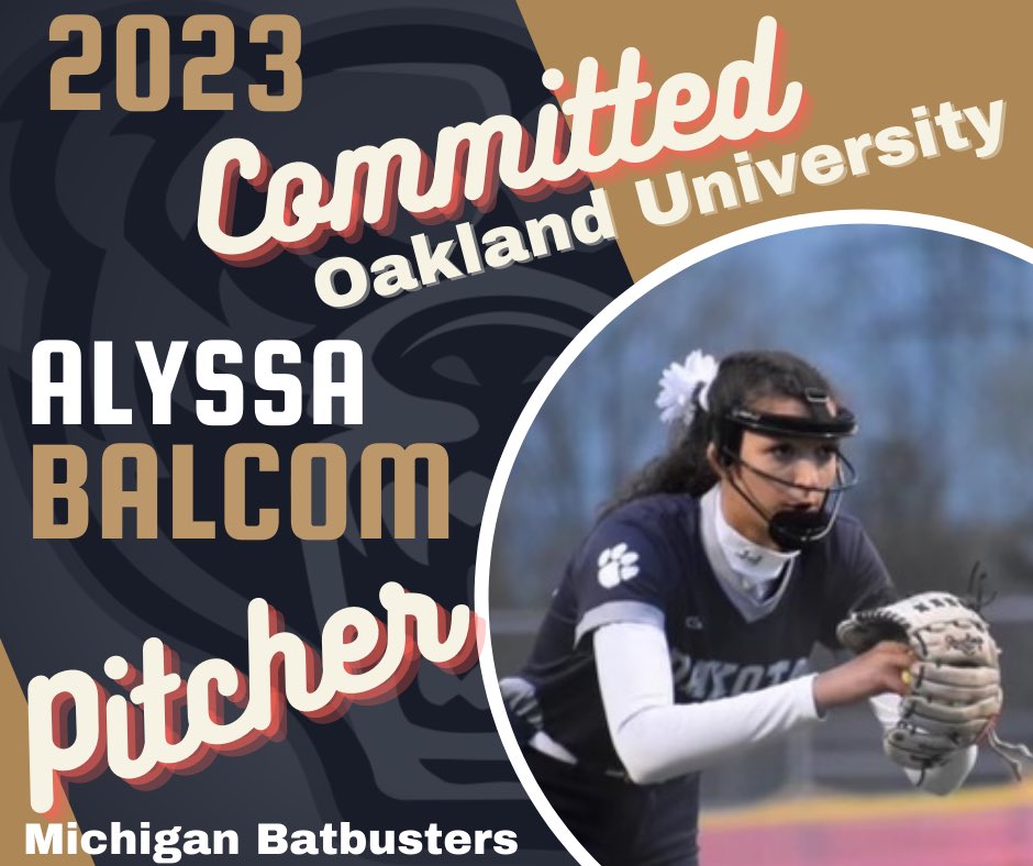 Congratulations to 2023 Pitcher <a href="/alyssabalc/">Alyssa Balcom</a> from <a href="/MIBatbusters/">MichiganBatbusters</a> #GetCollegeBound
