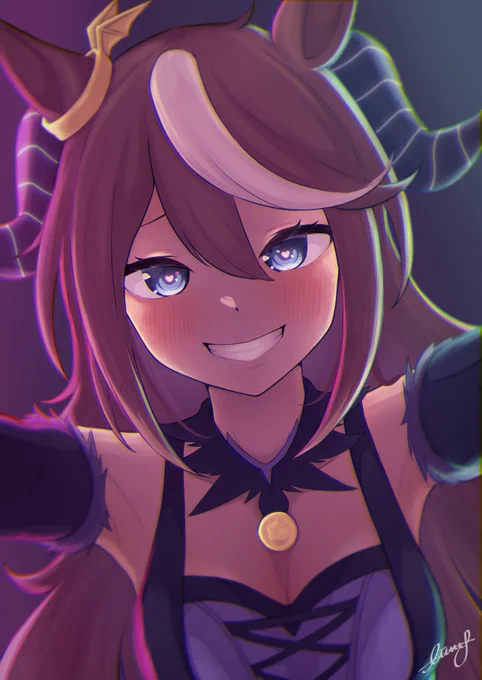 #今月描いた絵を晒そう #ウマ娘 カラー4枚描けた!えらい!! 
