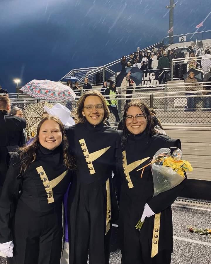 to the rchs band: its been an honor to be your drum major 💜💛