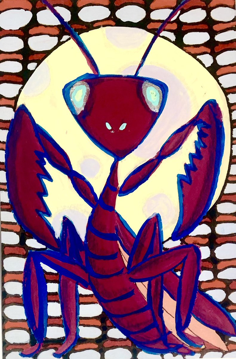 HeNlYpainting's tweet photo. つよいかまきり
 #カマキリ 
 #praying mantis
 #寿司 
 #sushi 
 #月
 #moon 
#満月
 #fullmoon 
#アクリル画
#acrylicpainting 
#art
#芸術の秋 
#デザイン
#design 
#ファッション
#fashion https://t.co/H8AOpsVC0n