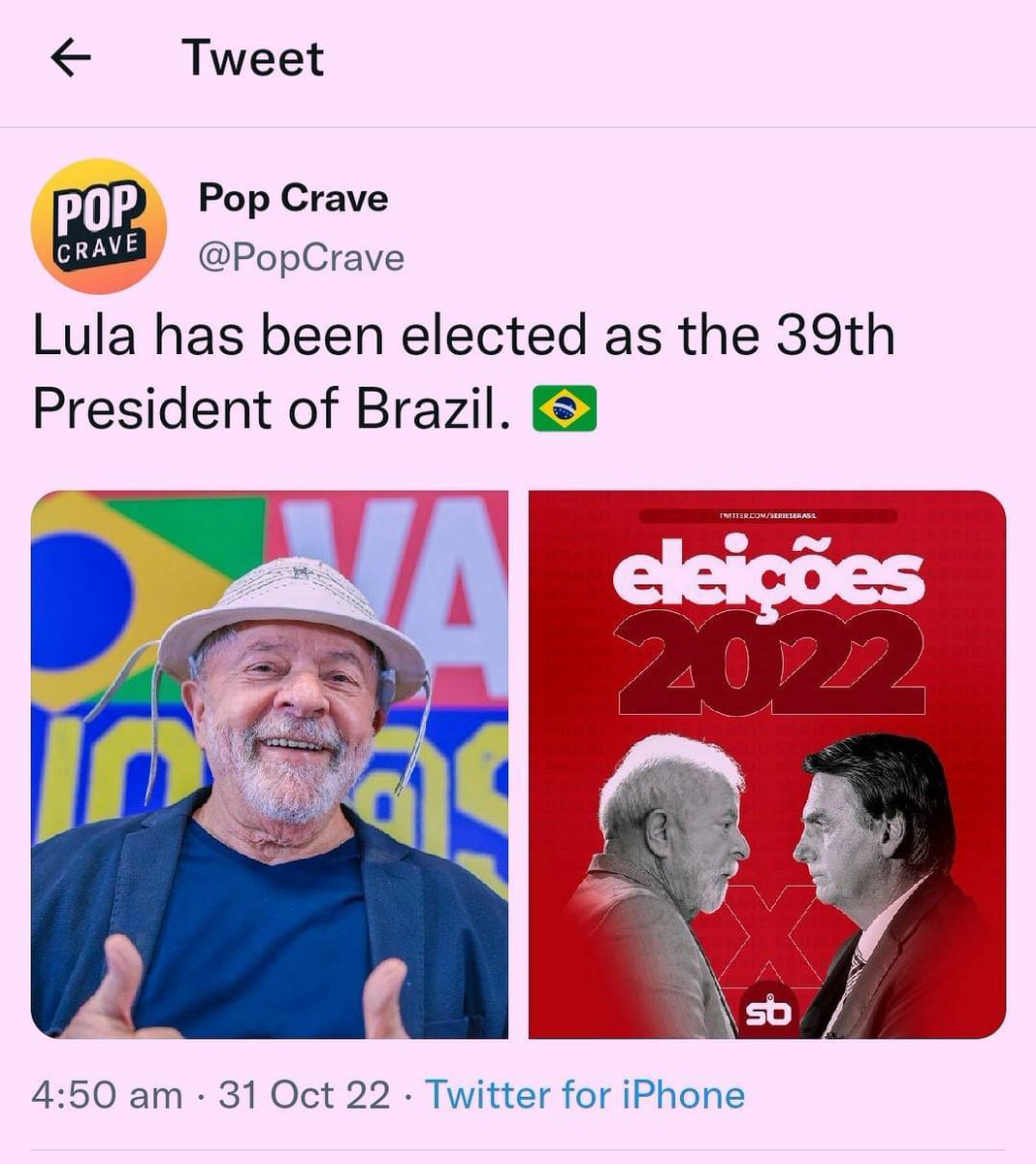 TheinSwe7426's tweet photo. #Eleicao2022  #LuladaSilva #lulapresidente 🇧🇷 https://t.co/0QDGStXZAs