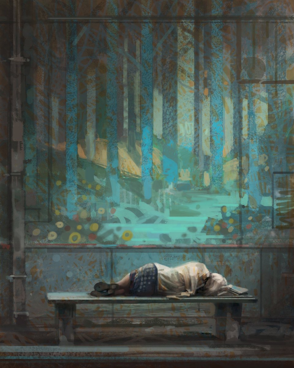 Procreate's tweet image. This week&apos;s featured #ProcreateFolio artist is Nix. We love Nix&apos;s storybook scenes and mechanical characters. 🤖

Check out their Folio here: folio.procreate.art/ghandor