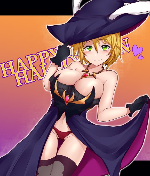 ハロウィンなんでエーリカさんに仮装してもらった🎃 