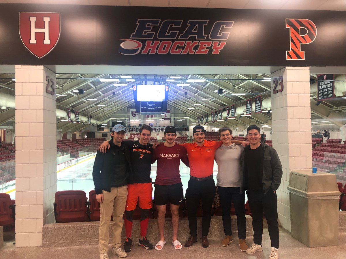 Nobles Alums and former linemates Casey Severo (Harvard), Jack Cronin and David Jacobs (Both Princeton) faced off against each other on Saturday.  Fellow teammates John DiNovi, Noah Janfaza, and Owen O'Connor were there to support them on!
