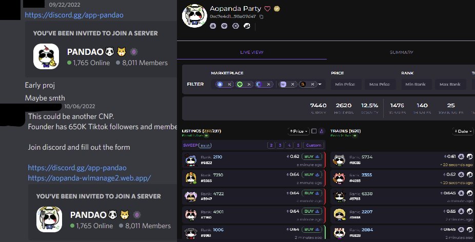 PaperhandersAn's tweet photo. Paperhanders Anon Members look after each other with early alpha...

Another great WL that ended with 2 mints per WL wallet... potential profit 1 eth+ or QF 0.6+ eth profit 

Steady Cookin'

@APP_PANDAO @APP_PANDAO_NFT https://t.co/jB2AkACCq8