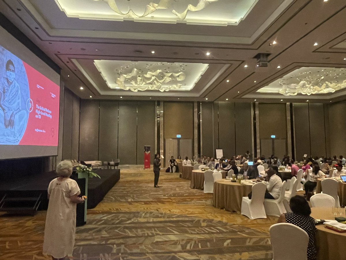 Daisy Lekaru from @GlobalFund addressing the @StopTB #STPCommunitySummit in Bangkok - reflecting on the critical role that TB Community play, including for NFM4, and the reason the Global Fund invests in Challenge Facility for Civil Society. #endtb