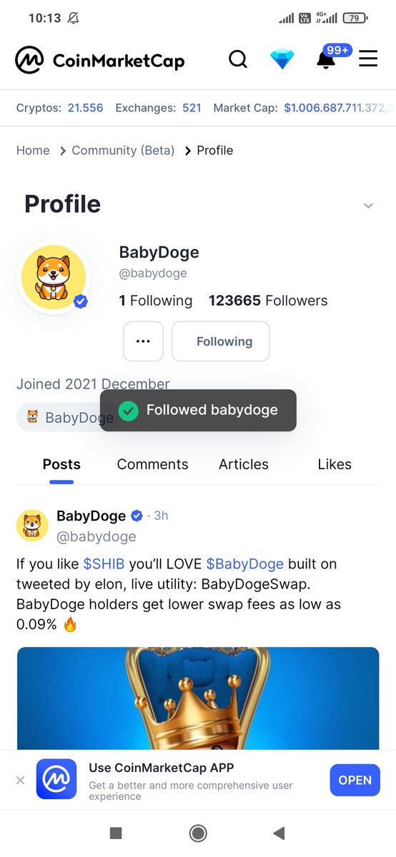 YantiMerina's tweet photo. @babydoge #BabyDogeSwap https://t.co/7ZT5iXt24k