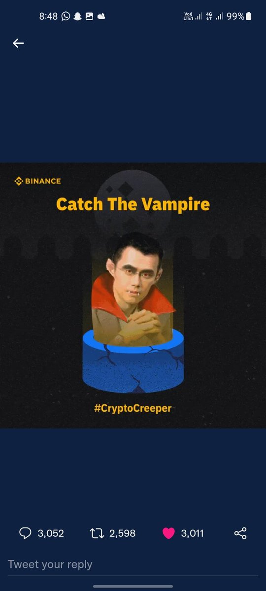Maleesha2004's tweet photo. @binance #CryptoCreeper https://t.co/Wo8bGtBks0