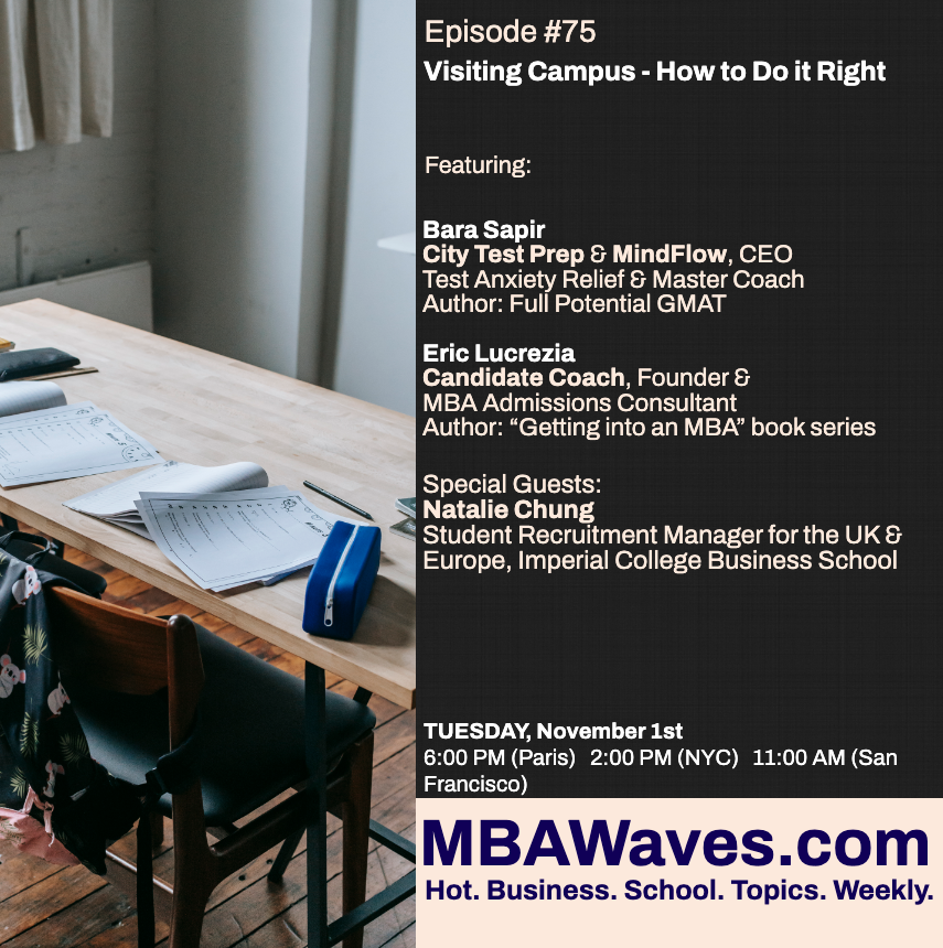 MbaWaves's tweet photo. Join @EricLucrezia, @BaraSapir, and our special guests for a 30-minute boost from expert coaches from across the spectrum of education and business!
#mbalife #MBA #GMAT #MBAwaves
Link:https://t.co/M0Au5xTo5x https://t.co/EEHfD4Fkfk