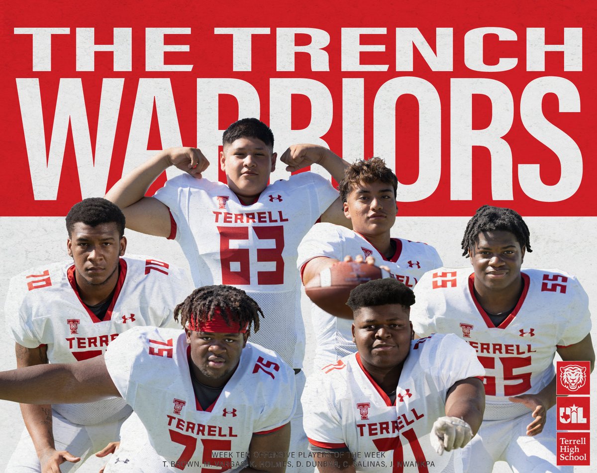 TerrellTigerFB's tweet photo. 🚨Week 10

Offensive Players of the Week!
Poise, Pride, Class and Discipline is the 🐅 way!

#TigerTOUGH🐅 
#ba🐅
#TTP https://t.co/6asZ6l106g