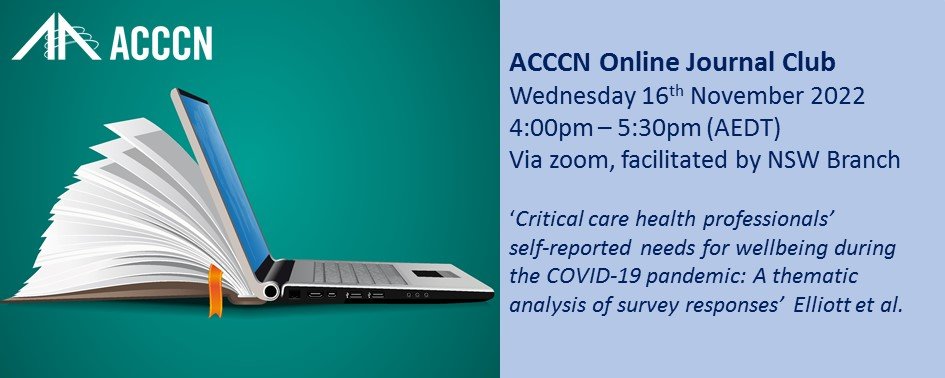 Rosalind Elliott (@rozmelliott) on Twitter photo 16 sleeps until journal club <a href="/ACCCNAUST/">Australian College of Critical Care Nurses</a> members free (small nominal fee for others) All welcome. Register here: acccn.com.au/events/webinar… 16 sleeps until journal club <a href="/ACCCNAUST/">Australian College of Critical Care Nurses</a> members free (small nominal fee for others) All welcome. Register here: acccn.com.au/events/webinar…