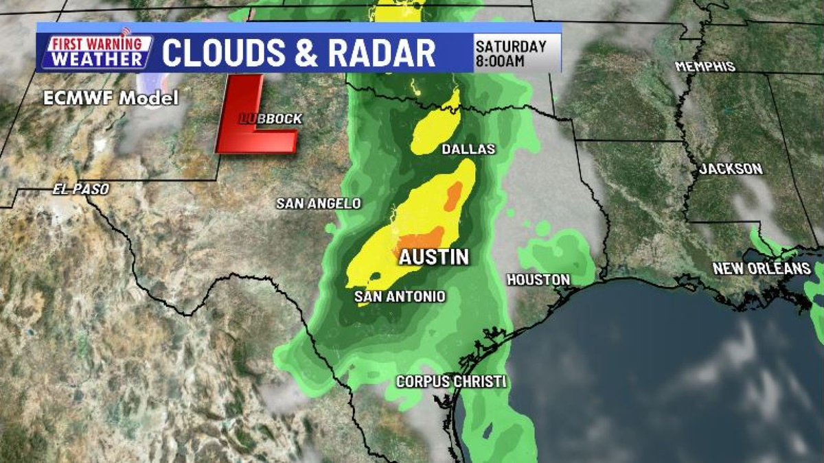 KXAN_Weather's tweet image. Next threat of severe weather expected Saturday. kxan.com/weather/weathe…
