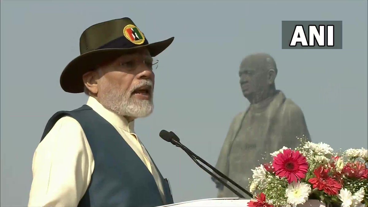 ANI's tweet photo. I am in Ekta Nagar but my mind is with the victims of Morbi. Rarely in my life, would I have experienced such pain. On one hand, there is a pain-riddled heart and on the other hand, there is the path to duty: PM Narendra Modi in Kevadiya, Gujarat 

#MorbiTragedy https://t.co/TcKkLIUwrK
