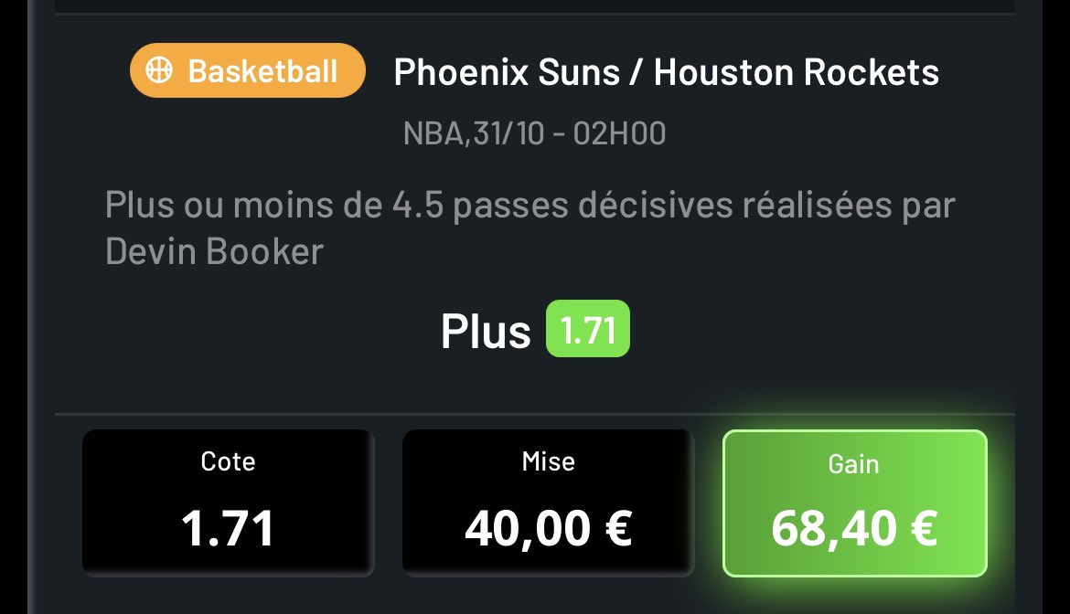 SknurtBetting's tweet image. 🤑 ALERTE CARNAGE 6/8 | #NBA

#TeamParieur #NBATwitter🇺🇸
✅ Booker +4,5 passes @ 1,71 | 2%
✅ Porzingis +25,5 PR @ 1,74 | 1,25%
✖️ MIN [H-5,5] OT @ 1,85 | 1,25%

Et dans le @SknPassGratuit… ⬇️🔐
✅ 4/5 et +30% EN 13 NUITS. 😳

➔ RT/FAV + TICKETS = SOUTIEN 🙏❤️