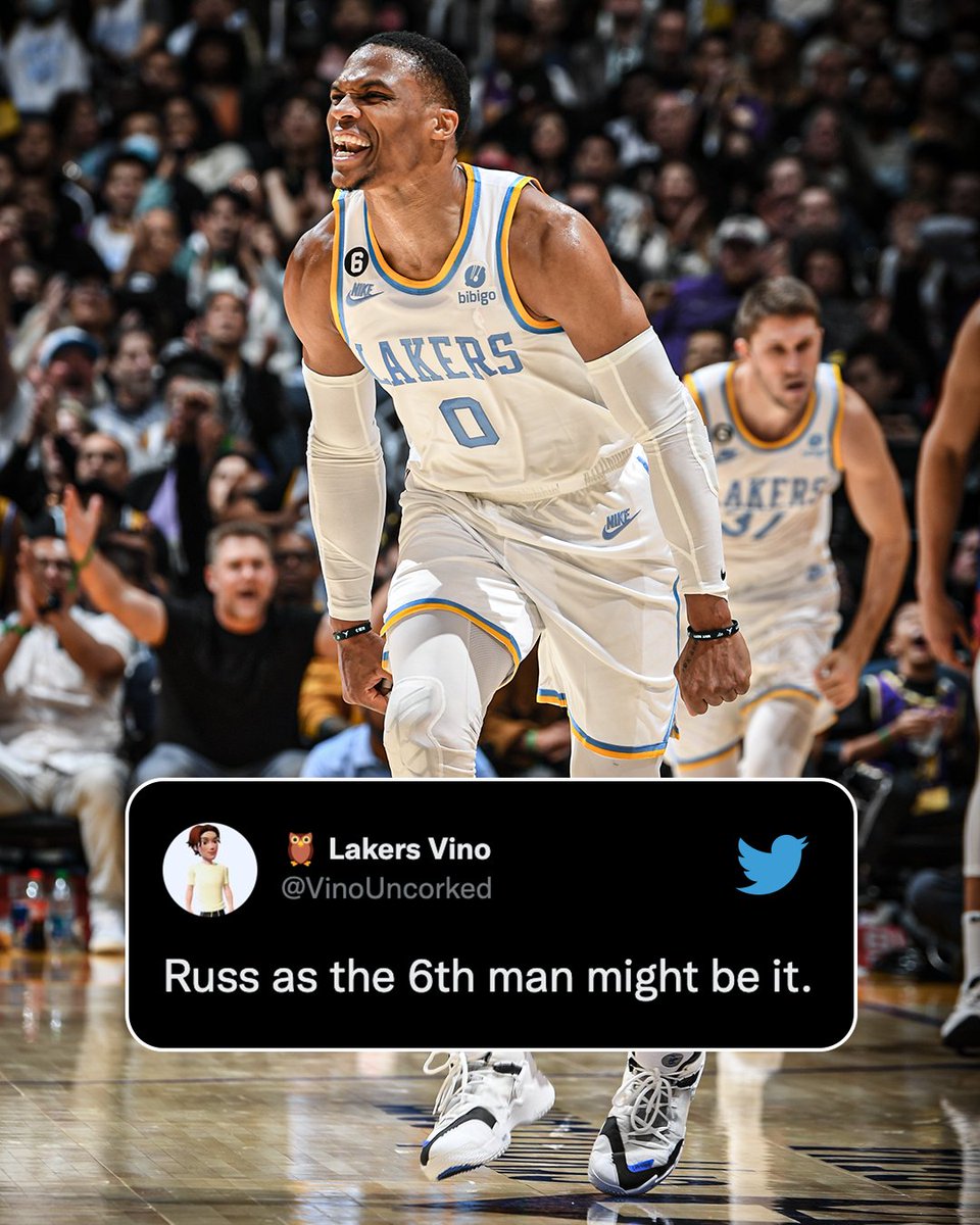 Russ looking good in his new role 👏👀 (h/t @VinoUncorked)