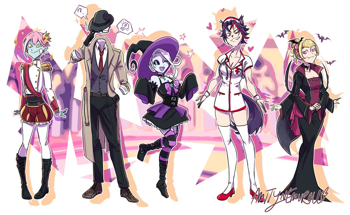 ANemurou's tweet photo. @Yokast_EN's Halloween Costumes this year!
This is the final spooky result from yesterday's Halloween Art Stream~
Happy Halloween, Polterguests!
#Artmity #ArtCaec #SiannArt #Artsi #ArtThouRomeo https://t.co/4s9FIkoDKY