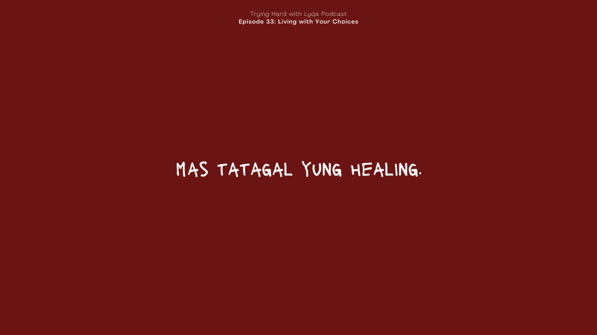 teamlyqa's tweet photo. "If I stay in my past, thinking na I don't deserve this, hindi ako makakamove on. And I'm not saying that to minimize any of your struggles, ang sasabihin ko would be, it took me two decades to get to this point, but that's what life is."
#TryingHard #TeamLyqa #PodcastPH https://t.co/b7UaTLgAs4