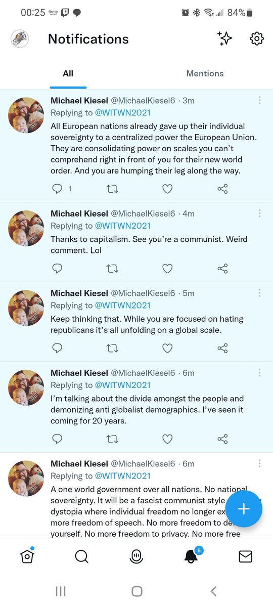 WITWN2021's tweet photo. @MichaelKiesel6 This is insane I can't talk to that many messages. Totally deranged behavior. https://t.co/an6w1XmMNv