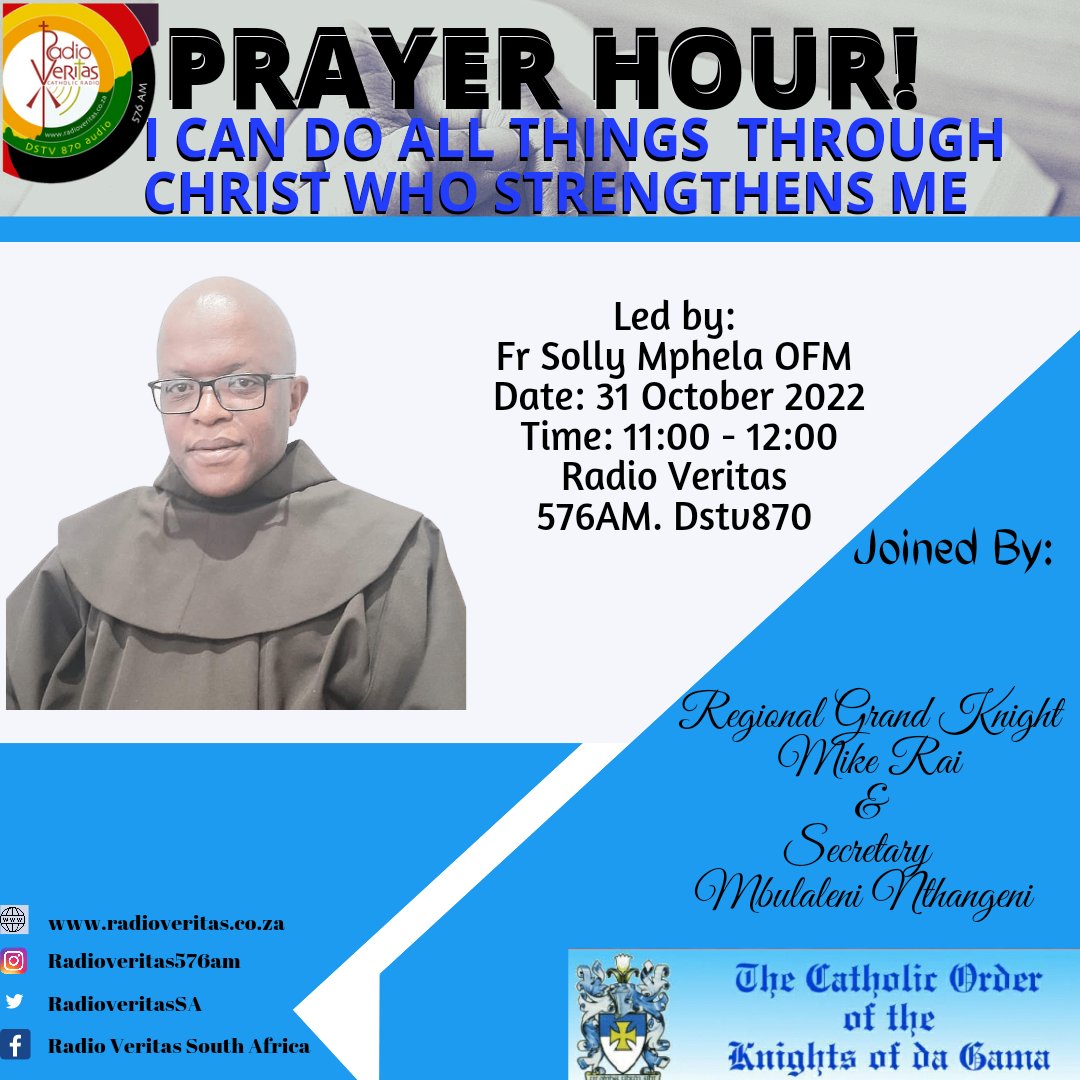 #PrayerHour on #RadioVeritasSA